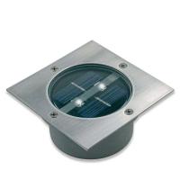 Firkantet Solar LED gulvmonteringsspot Lugo IP44