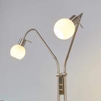 2-punkt LED-stålampe Elaina, nikkel matt