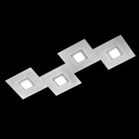 GROSSMANN Karree LED-taklampe, 4 lys titan