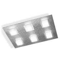 GROSSMANN Basic LED-taklampe, firkantet aluminium