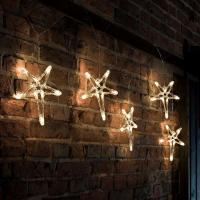 Dekorativ LED lyslenke 5-spisset-stjerne