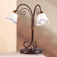 Elegant CARTOCCIO bordlampe med to lys