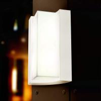 Tidsriktig TIRANO yttervegglampe med LED-er, hvit