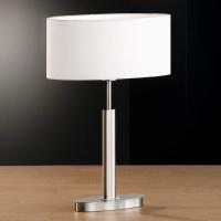 Oval Finn bordlampe med hvit skjerm