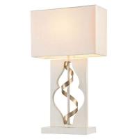 Tekstilbordlampe Intreccio i elegant design