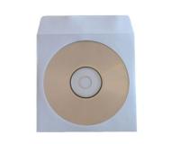 Sidewalk CD Paper Case With Plastfönster And Flik 50-Pack White, Transparent (CDS127-P)