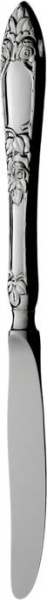Stor spisekniv, langt skaft 830 S 21,9 cm Opphøiet Rose
