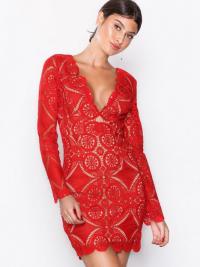 Figurnære kjole - Red Love Triangle Atomic Mini Dress