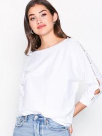 Langermede topper - White Lauren Ralph Lauren Morela-Elbow Sleeve-Sweater