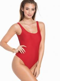 Badedrakter - Rød NLY Beach Low Back Swimsuit