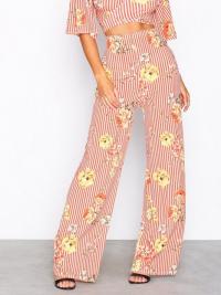 Bukser - Stripete NLY One Wide Printed Leg Pants