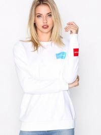 Collegegensere - Bright White Calvin Klein Jeans Multi Logo Sweatshirt