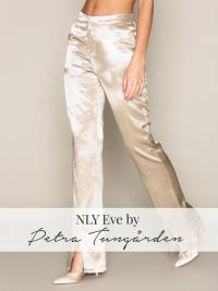 Bukser & Shorts - Champagne NLY Eve Shaped Satin Pants