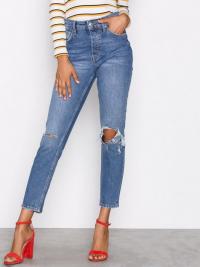 Straight - Mid Blue Gina Tricot Sienna High Waist Jeans