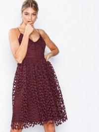 Skater dresses - Burgundy NLY Eve Cupcake Lace Dress