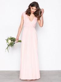 Maxikjole - Lys rosa NLY Eve Cap Sleeve Lace Gown