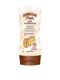 Solfaktor - Hvit Hawaiian Tropic Silk Hydration Protective Sun Lotion SPF 15 180 ml