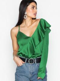 Festbluser - Grønn NLY Trend One Sleeve Fancy Blouse