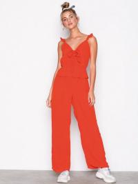 Jumpsuits - Bright Red River Island Bow Front Jumpsuit