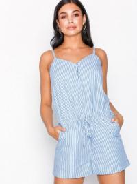 Playsuits - White/Blue Sisters Point Ada Jumpsuit