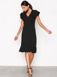 Skater dresses - Black Closet Frill Hem and Shoulder Dress