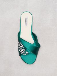 Tøfler - Grønn NLY Shoes Embellished Twist Sandal