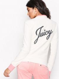 Cardigans - Natural Juicy Couture Juicy Shimmer Script Velour Fairfax Jckt
