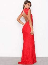 Maxikjole - Poppy Red NLY Eve Mermaid Lace Gown