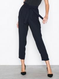 Bukser - Navy River Island Tie Waist Tapered Trouser