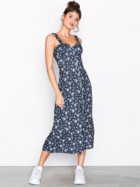 Loose-fit dresses - Blåmønstret NLY Trend Bustier Midi Dress