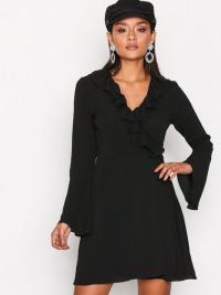 Kjoler - Black Glamorous Short Sleeve Chiffon Dres