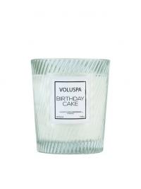 Duftlys - Birthday Cake Voluspa Boxed Textured Glass Candle