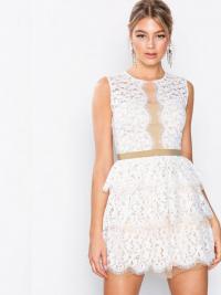 Skater dresses - Ivory/Nude U Collection Lace Sleeveless Dress