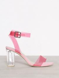 High Heel - Rosa NLY Shoes Plastic Heel Sandal