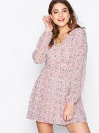 Loose fit - Pink Missguided Waisted LS Dress