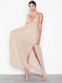Maxikjole - Pink Rare London Body Lace Thin Strap Dress