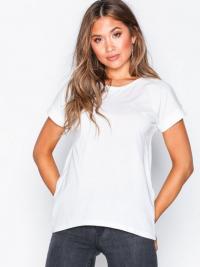 T-skjorter - Hvit Jacqueline de Yong Jdylouisa S/S Fold Up Top Jrs Noos