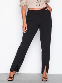 Bukser - Svart NLY Trend Front Slit Slim Pants
