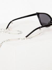 Solbriller - Sølv NLY Accessories Clear Crystal Sunglasses String