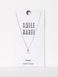 Smykker - Sølv MINT By TIMI Small Moon Necklace