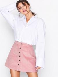 Miniskjørt - Rosa NLY Trend Corduroy Skirt