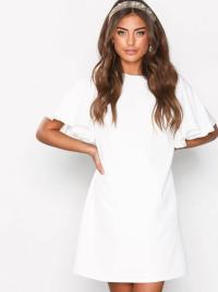 Loose fit - Hvit NLY Trend Frill Sleeve Dress