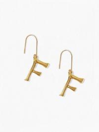 NLY Accessories Bamboo Letter Earrings F