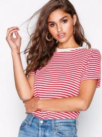 Selected Femme Slfmy Perfect Ss Tee Box Cut-Stri C