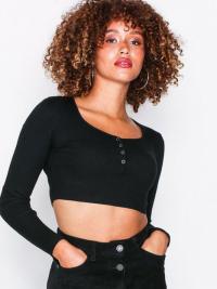 Missguided Popper Ribbed Knitted Top