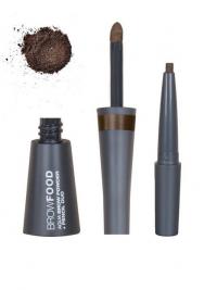 LASHFOOD Aqua Brow Powder & Pencil Duo Dark Brunette