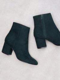 NLY Shoes Mid Heel Ankle Boot Emerald