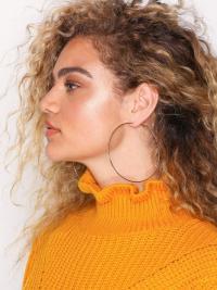 Missguided Jewelry KL Large Fine Hoops Gold