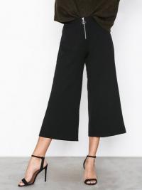 New Look Ring Pull Zip Front Crepe Culottes