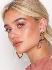 NLY Accessories Hammered Drop Hoops
